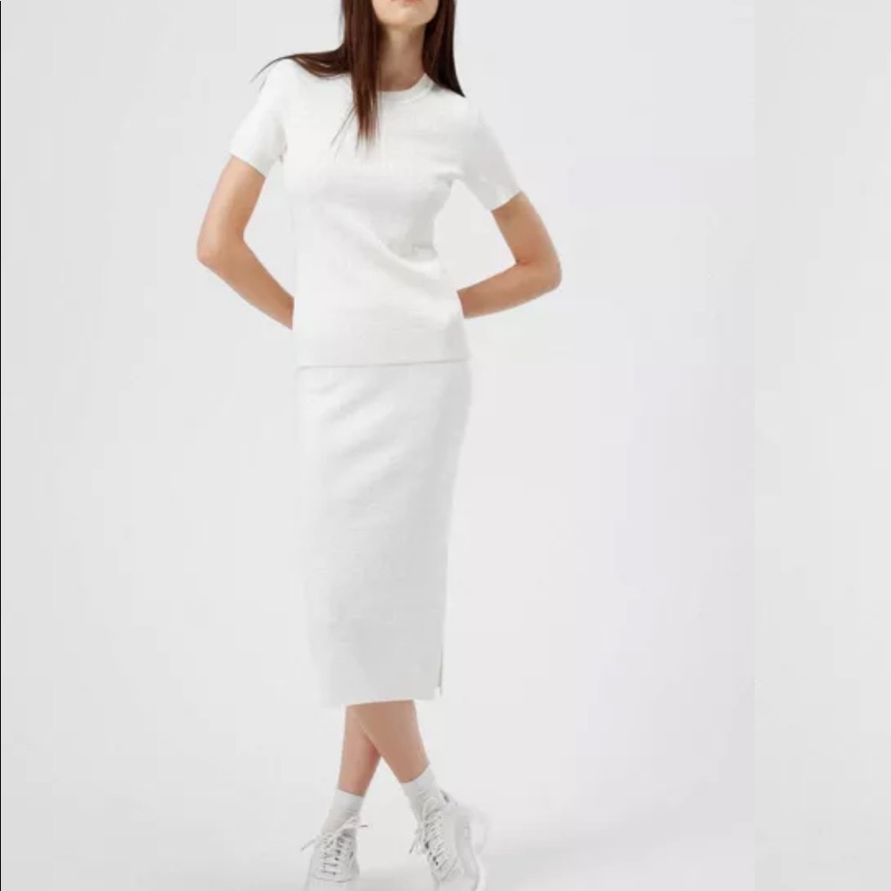 Logo Knit Skirt and top